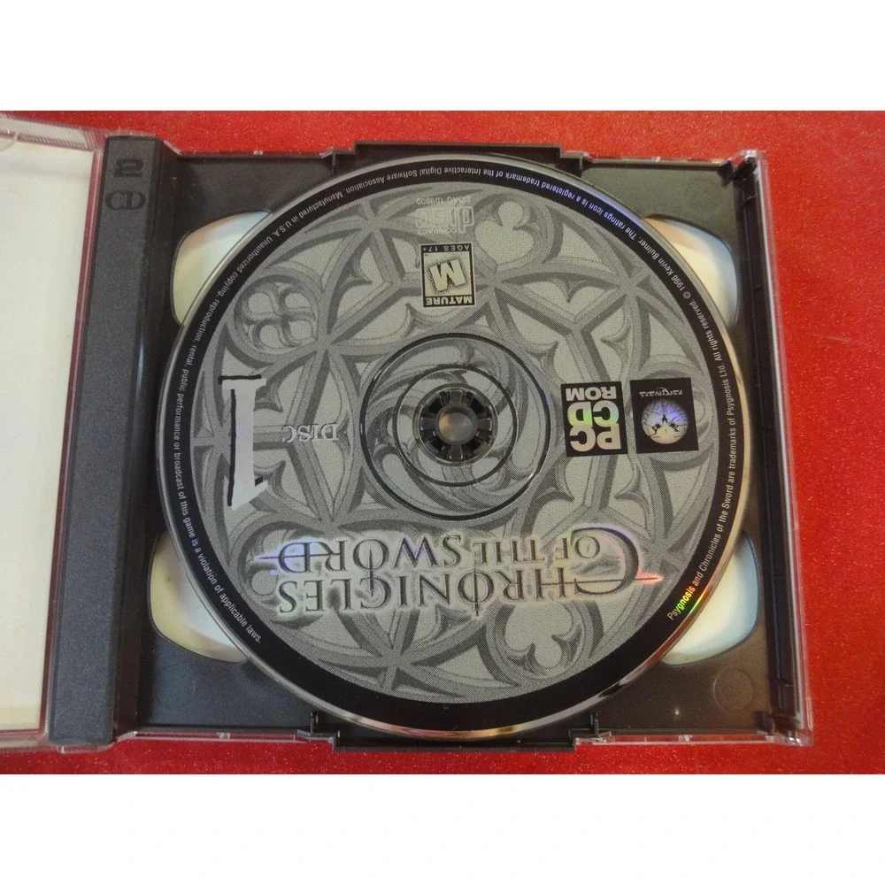 Vintage PC game Chronicals of the sword jion the quest for united camelot 2 disc